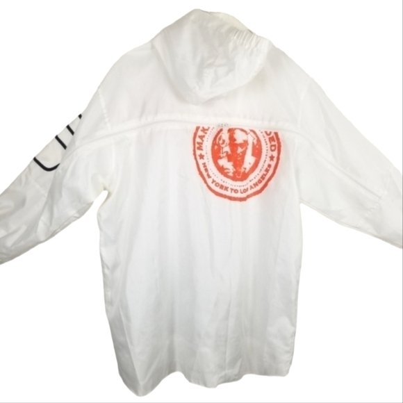 Makaveli Branded Y2K Full Zip Windbreaker Jacket Oversized Hood Tupac Graphic - Picture 2 of 16